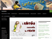 Tablet Screenshot of cantalavita.com